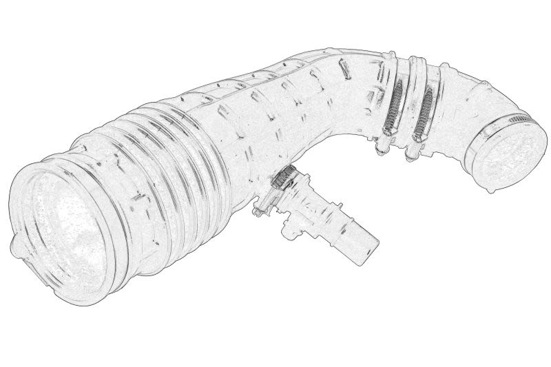 Manguera de admisión de filtro de aire OE FORD 2520039 para Ford Transit V363