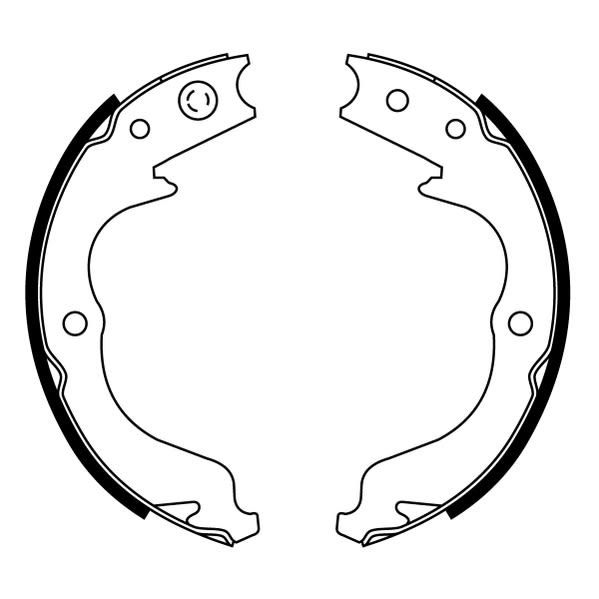 Balatas de freno de estacionamiento ABE C07013ABE para Subaru Imprez