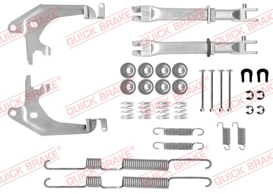 Kit de accesorios de balatas de freno QUICK BRAKE 105-0730S para Toyota Hilux V