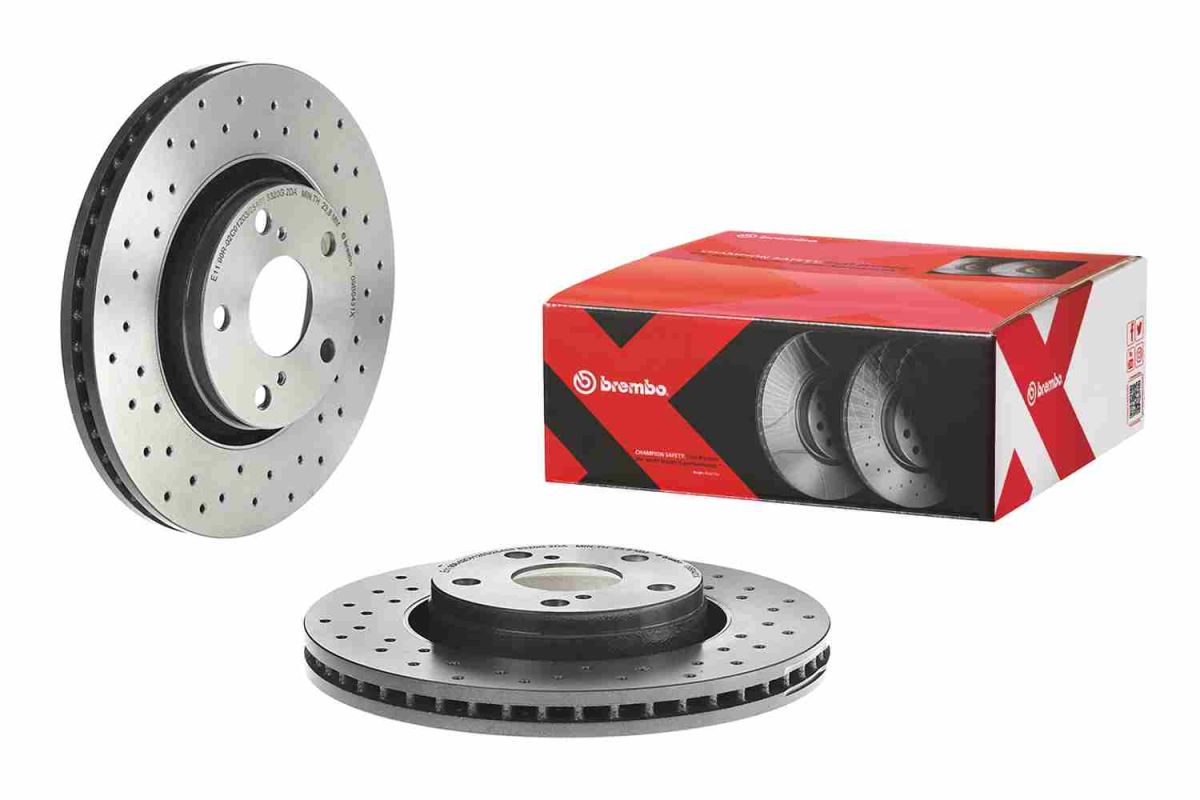 Disco de freno BREMBO 09.B043.1X para Toyota Coroll