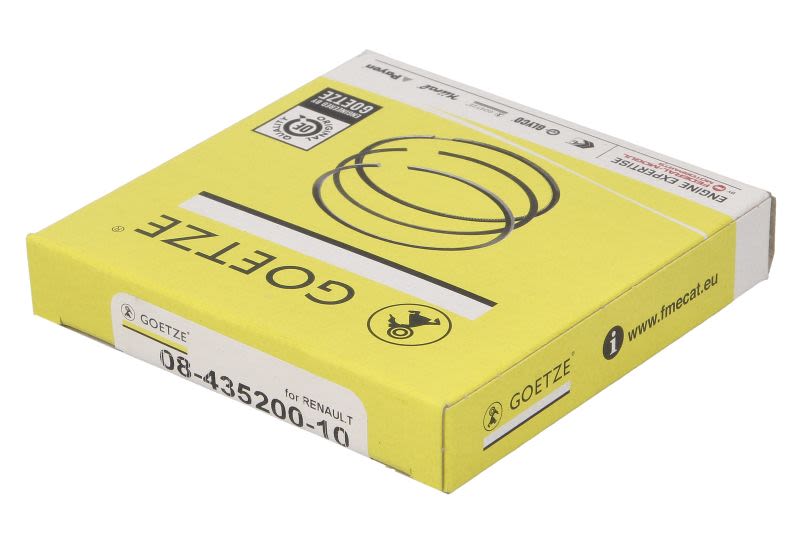 Juego de anillos de pistón GOETZE 08-435200-10 para Nissan Navara NP300