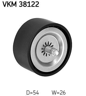 Polea tensora/guía de correa multicanal SKF VKM 38122 para Mercedes-Benz Sprinter 3-T (B906) 2006-2020