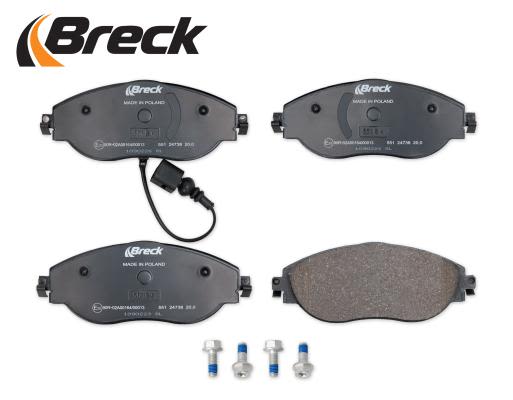 Pastillas de freno de disco BRECK 24738 00 551 10 para Audi A3