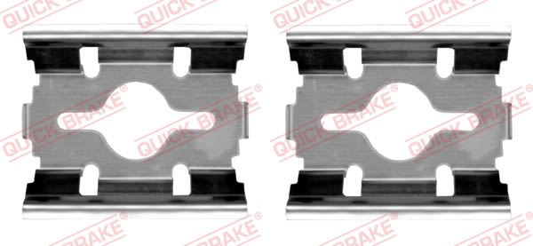 Kit de accesorios, pastilla de freno de disco QUICK BRAKE 109-1657 para Iveco Daily II