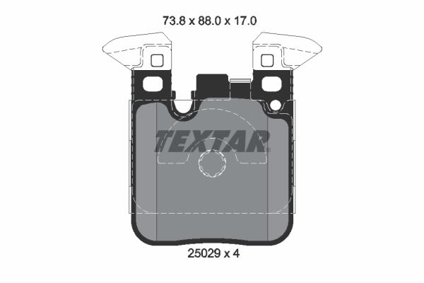 Pastillas de freno de disco TEXTAR 2502902