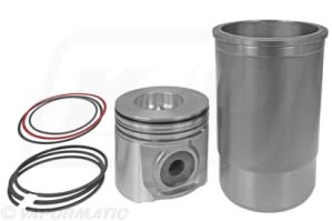 Kit de pistón y camisa de cilindro VAPORMATIC VPB8619 para John Deere 5210