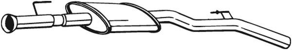 Silenciador central BOSAL 278-667 para Renault Clio II