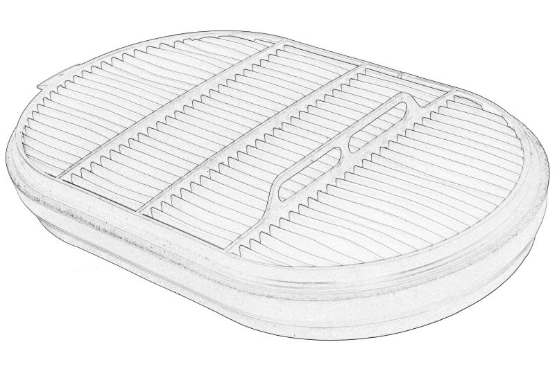 Filtro de aire OE PERKINS 2652C882-PER para Agco 205B