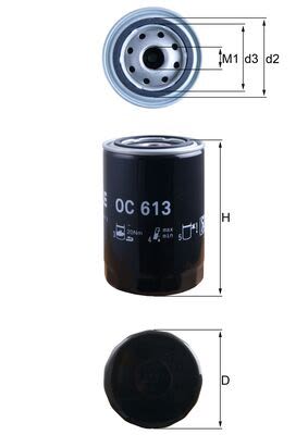 Filtro de aceite KNECHT OC 613 para Peugeot Boxe
