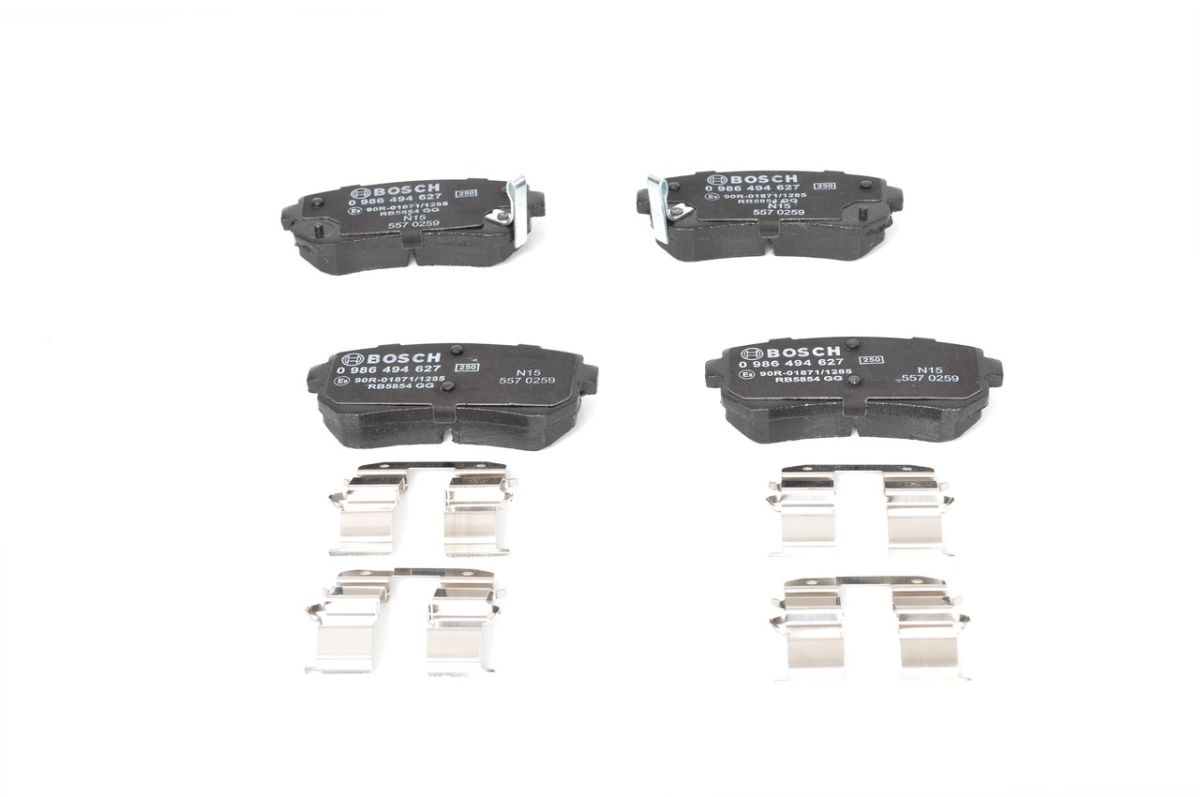 Pastillas de freno de disco BOSCH 0 986 494 627 para Hyundai Accent III