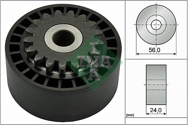 Polea tensora de correa multicanal INA 531 0744 10 para Renault Clio I