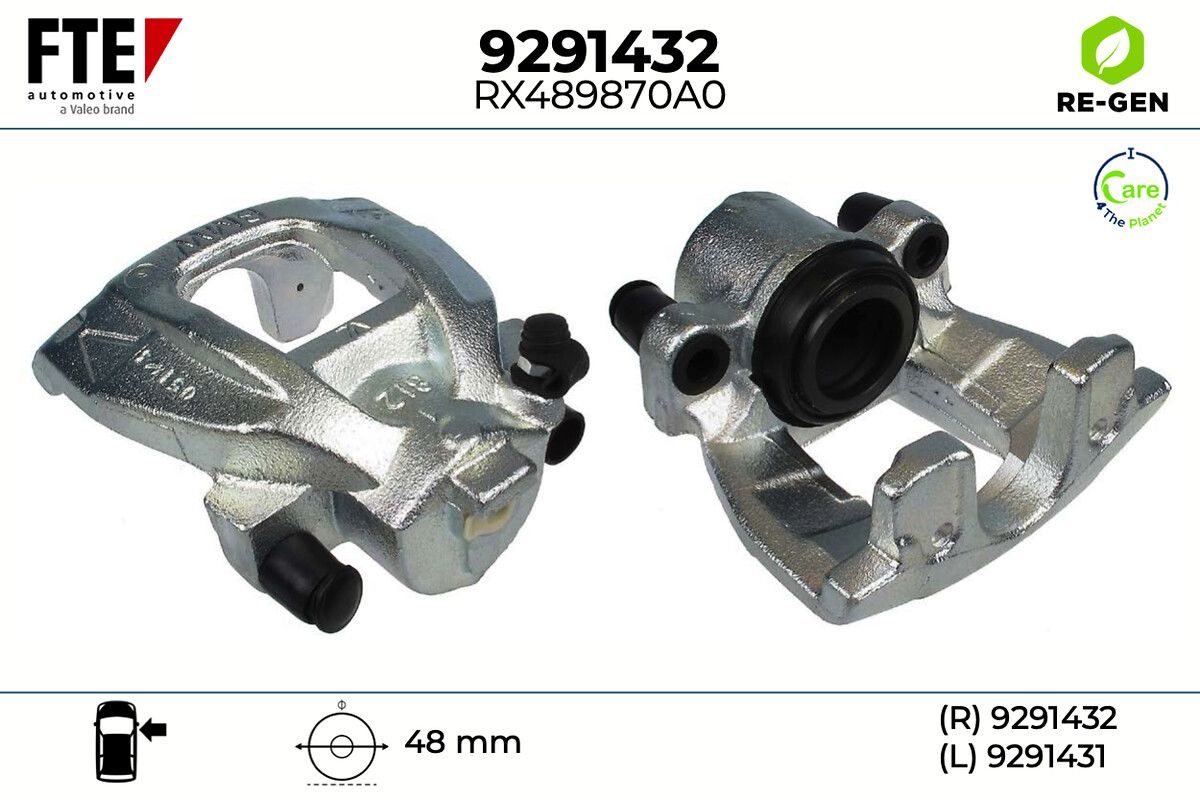 Cáliper de freno FTE 9291432