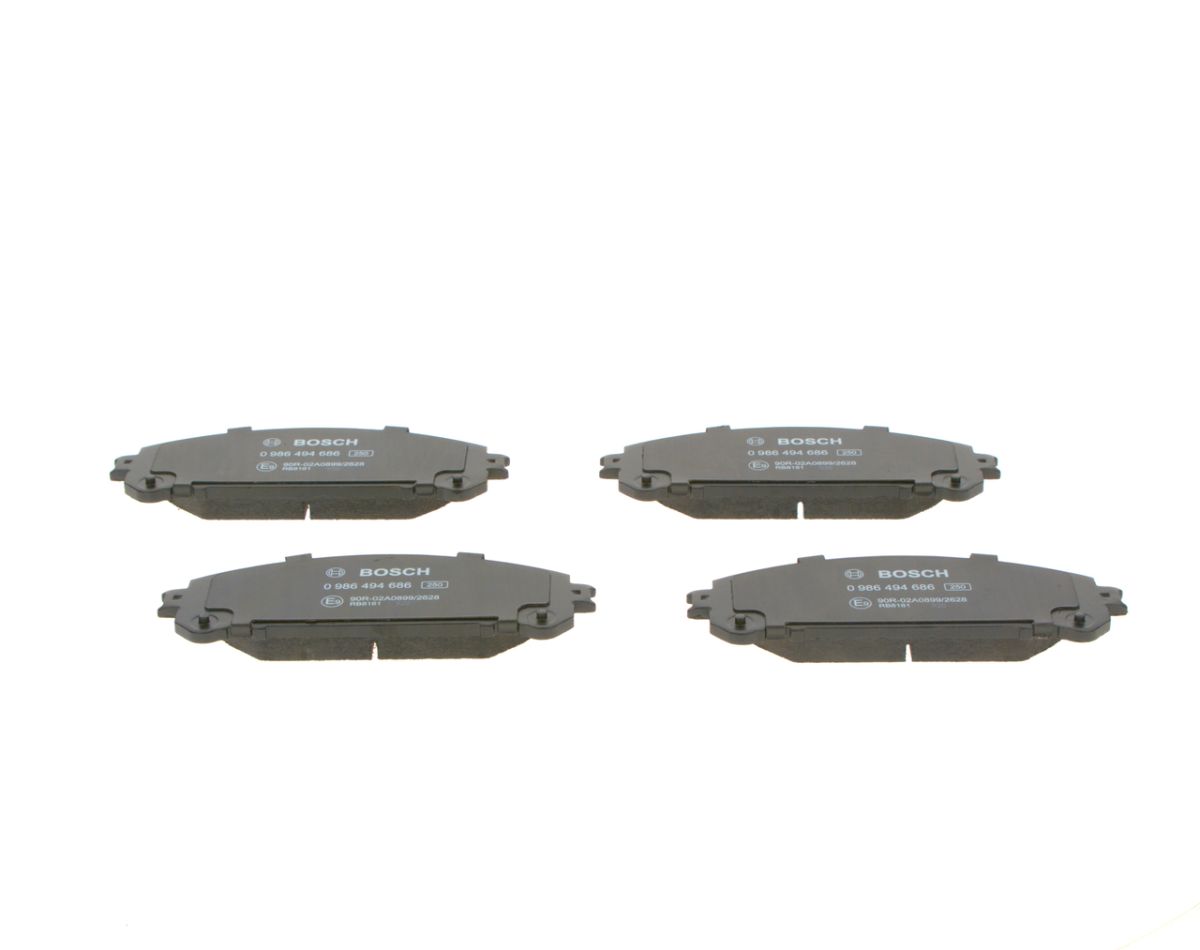 Pastillas de freno de disco BOSCH 0 986 494 686 para Toyota Camry