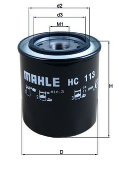 Filtro hidráulico, transmisión automática MAHLE