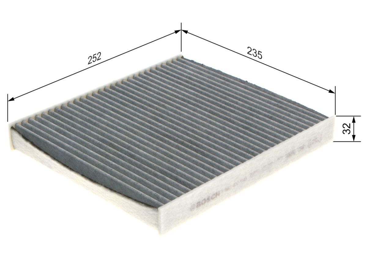 Filtro de aire de cabina BOSCH 1 987 432 543