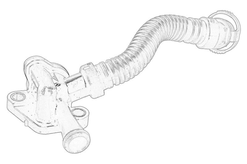 Manguera de ventilación del cárter OE VW 06Q 103 213 para Volkswagen Golf VIII