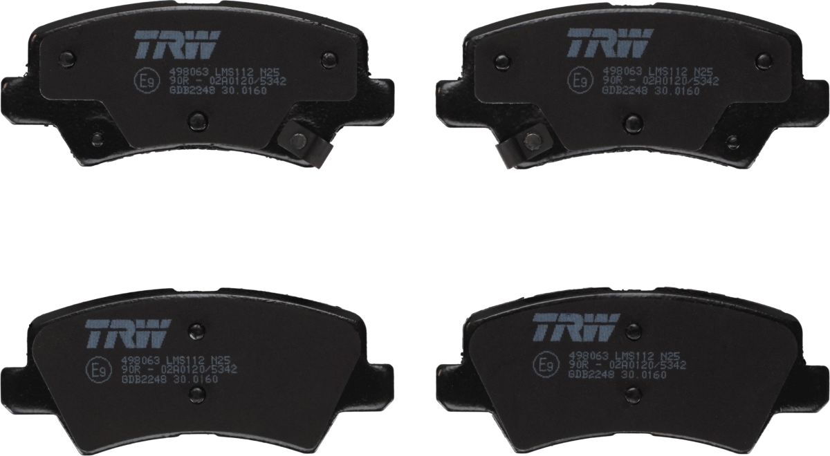 Pastillas de freno de disco TRW GDB2248 para KIA Picanto III 1.0/1.0LPG/1.2