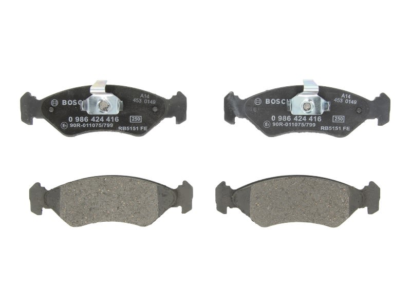 Pastillas de freno de disco BOSCH 0 986 424 416 para Ford Fiest