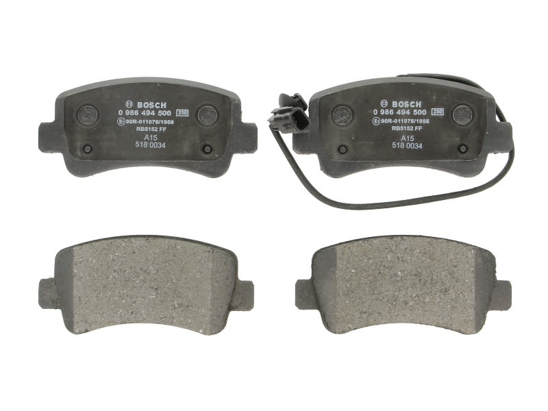 Pastillas de freno de disco BOSCH 0 986 494 500 para Nissan NV400