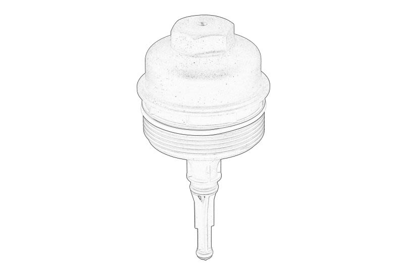 Tapa de carcasa de filtro de aceite OE VW 03D 115 433B para Skoda Fabia I