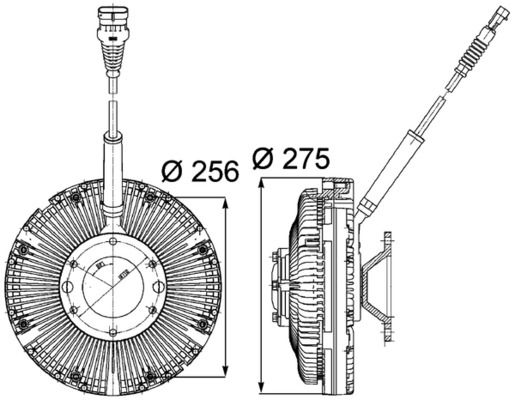 Embrague de ventilador de radiador MAHLE CFC 97 000P para DAF CF 85