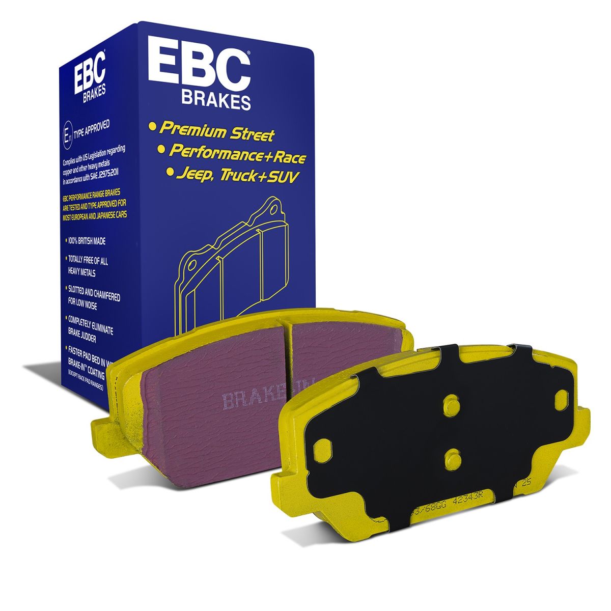 Pastillas de freno de disco EBC BRAKES DP42343R para Hyundai I30