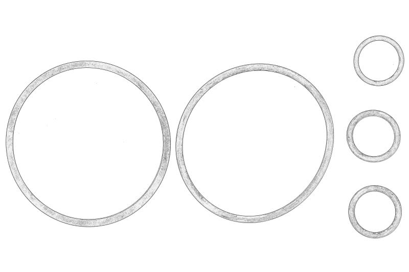 Juego de empaquetaduras de enfriador de aceite OE VW 057 198 405B para Audi A4 B7