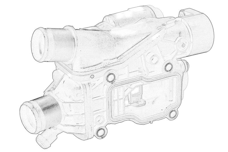Termostato de refrigerante OE PEUGEOT 9849443980 para Citroen C4 II