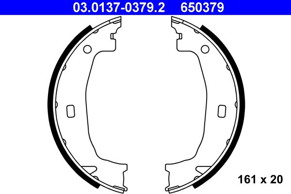 Juego de balatas de freno ATE 03.0137-0379.2 para BMW Serie 1 (E81) 2006-2011