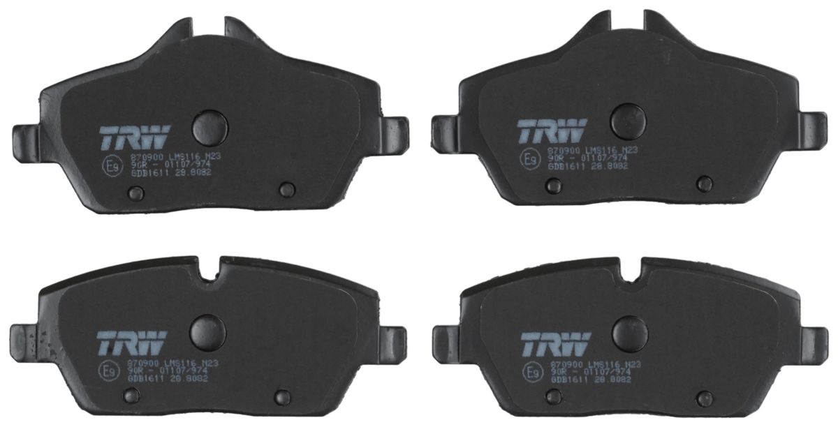 Pastillas de freno de disco TRW GDB1611 para BMW Serie 1 (E81) 2006-2011