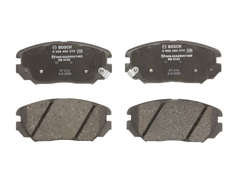 Pastillas de freno de disco BOSCH 0 986 494 374 para Honda CIVIC VIII