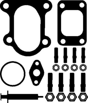 Kit de montaje de turbocompresor MAHLE 001 TA 14934 000 para Mercedes-Benz Vario (B670, B668, B667) OM900.912-OM904.949