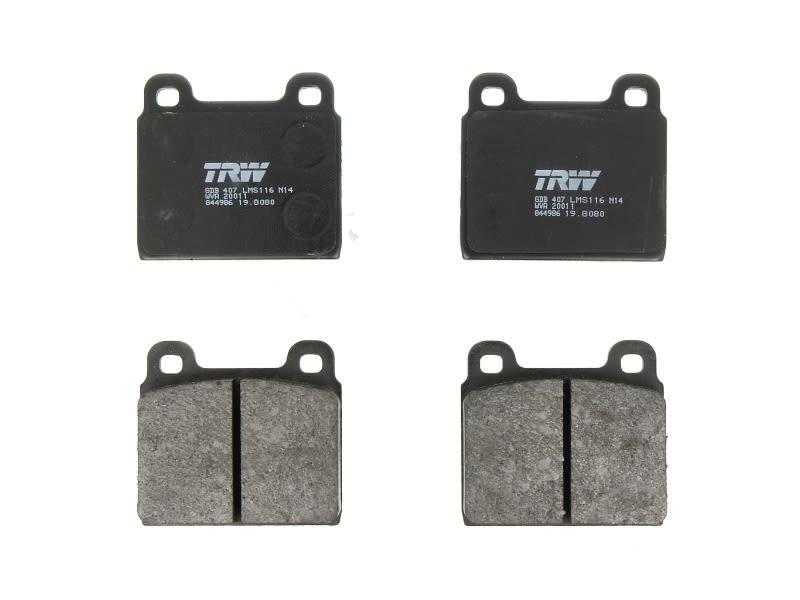 Pastillas de freno de disco TRW GDB407 para Mercedes-Benz /8 (W114) 1968-1976