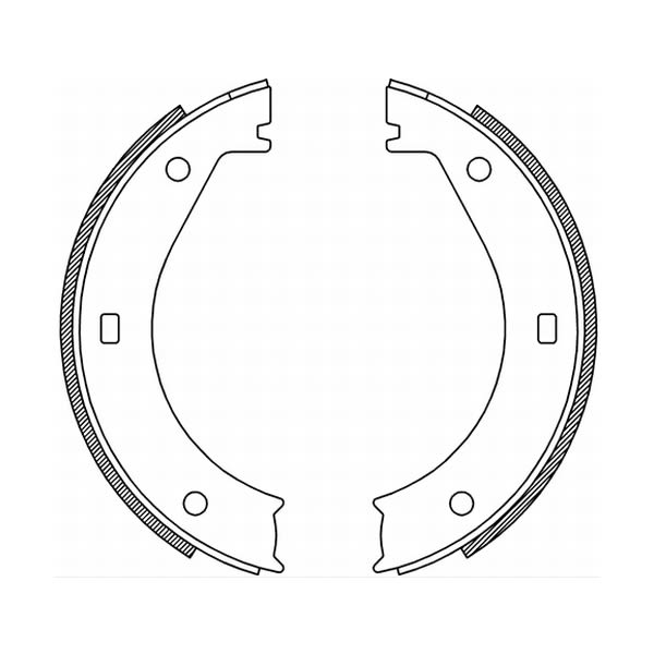 Balatas de freno de estacionamiento ABE CRB005ABE para BMW Serie 1 (E81) 2006-2011