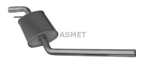 Silenciador central ASMET 04.073 para Volkswagen Transporter T4
