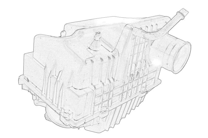 Carcasa del filtro de aire OE RENAULT 16 50 086 32R para Nissan NV400