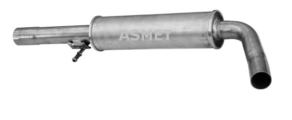 Silenciador central ASMET 03.076 para Volkswagen Golf IV