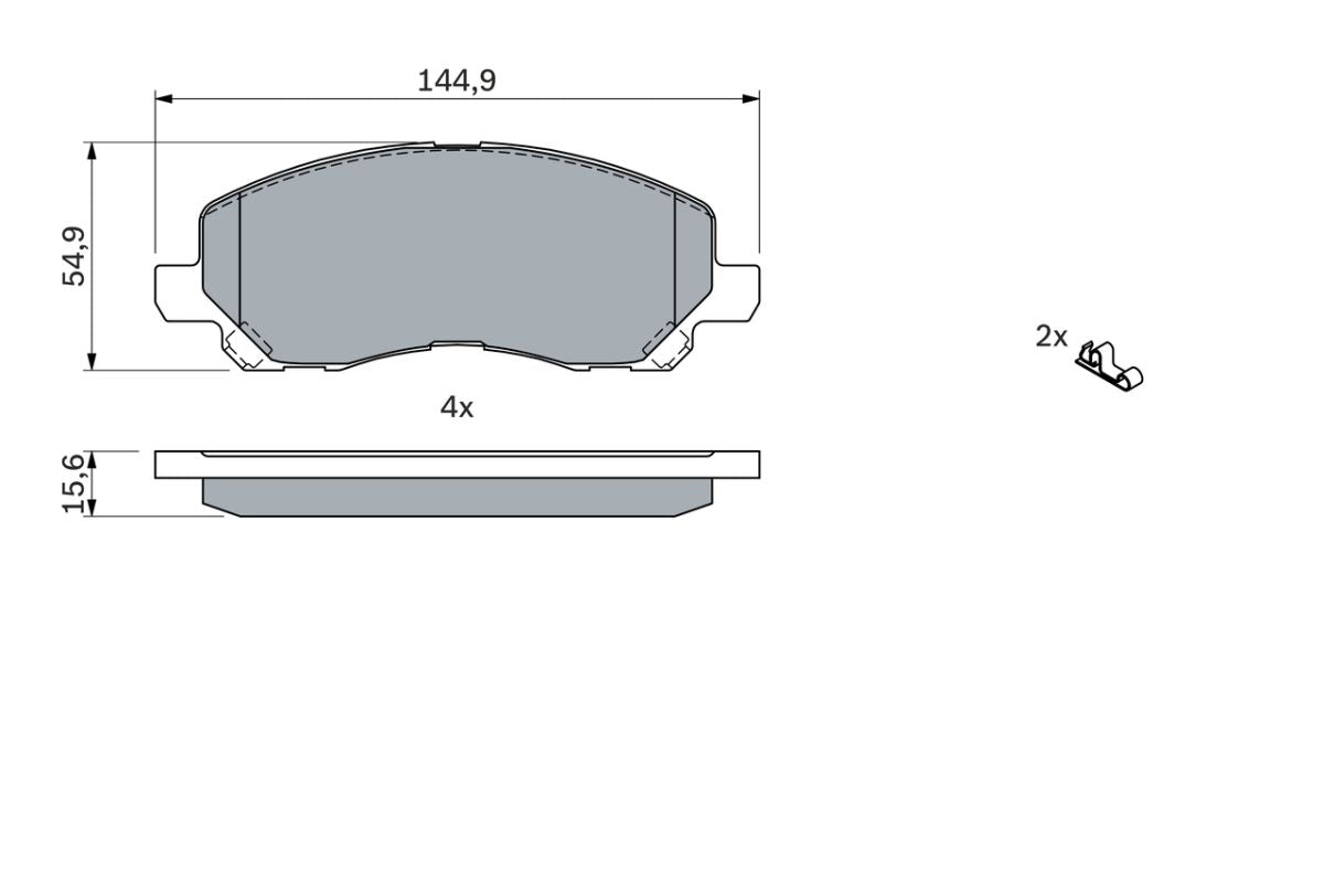 Pastillas de freno de disco BOSCH 0 986 424 716 para Citroen C4 Aircross