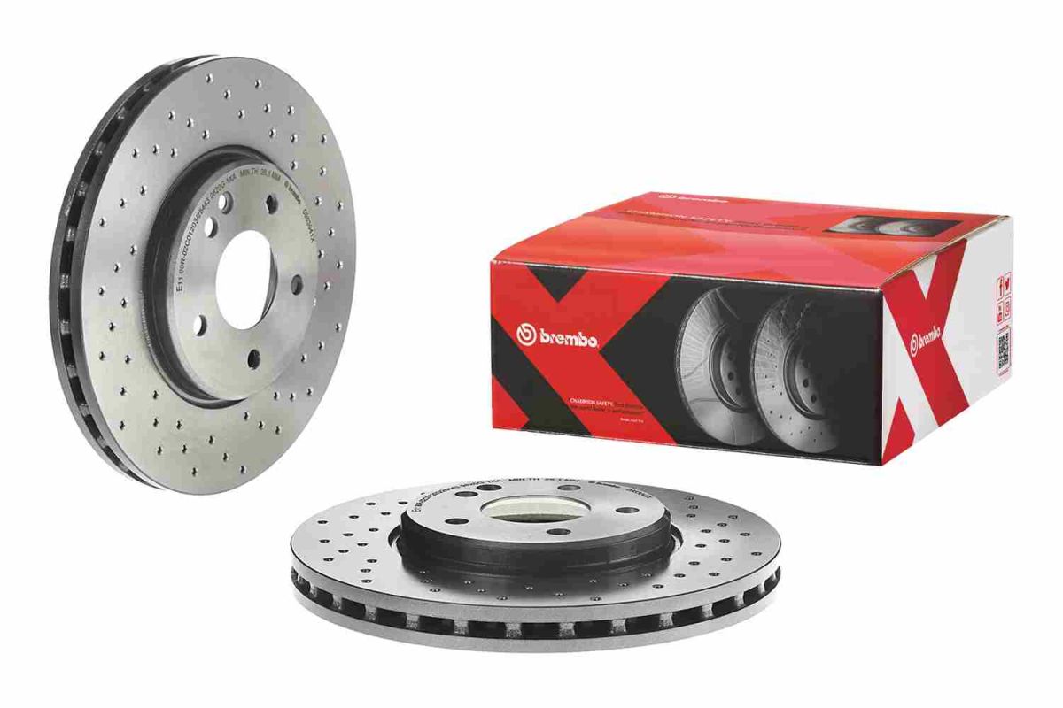 Disco de freno BREMBO 09.8304.1X para Mercedes-Benz Clase C (CL203) 2001-2011