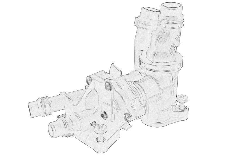Termostato de refrigerante OE VW 05L 121 111N para Volkswagen Golf VIII