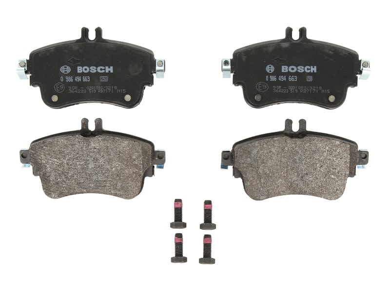 Pastillas de freno de disco BOSCH 0 986 494 663 para Mercedes-Benz Clase A (W176) 2012-2018