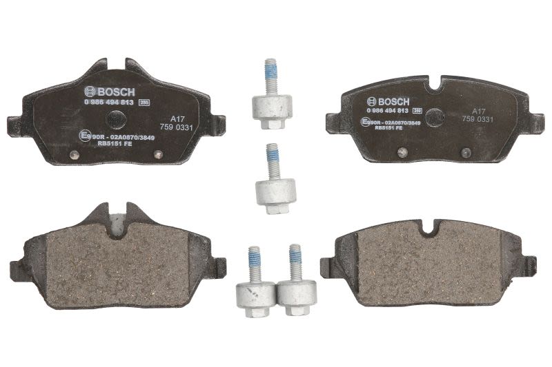 Pastillas de freno de disco BOSCH 0 986 494 813 para BMW I3 (I01) 0.65H/0.6H/Electric