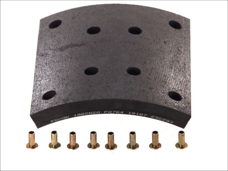 Balata de freno de tambor ROULUNDS RL001982N20A8 para RVI Magnum