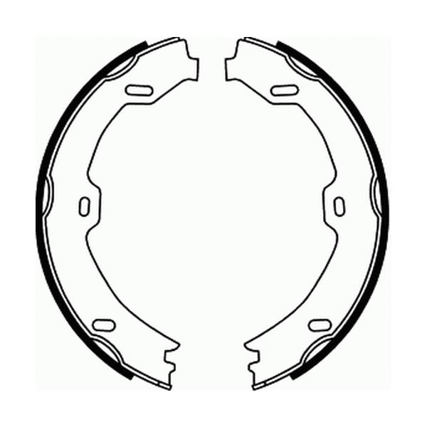 Balatas de freno de estacionamiento ABE CRM007ABE para Mercedes-Benz Clase E (VF211) 2003-2009
