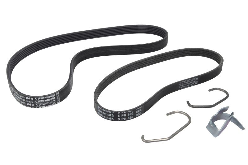 Juego de correa multinervada CONTITECH 6PK1019 ELAST T1 para Ford Fiesta V
