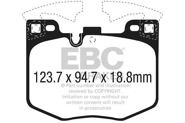 Pastillas de freno de disco EBC BRAKES DP22302 para BMW Serie 3 (F31) 2012-2019