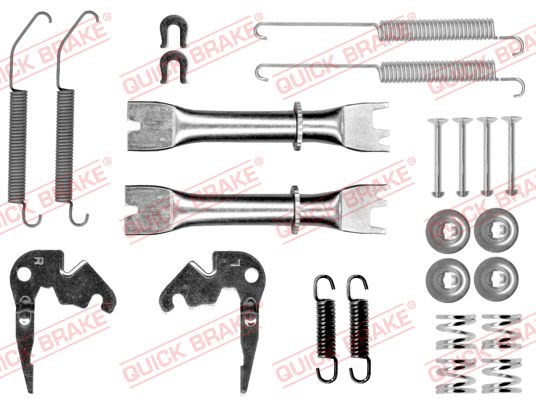 Kit de accesorios de balatas de freno QUICK BRAKE 105-0033S-02 para Nissan NV200