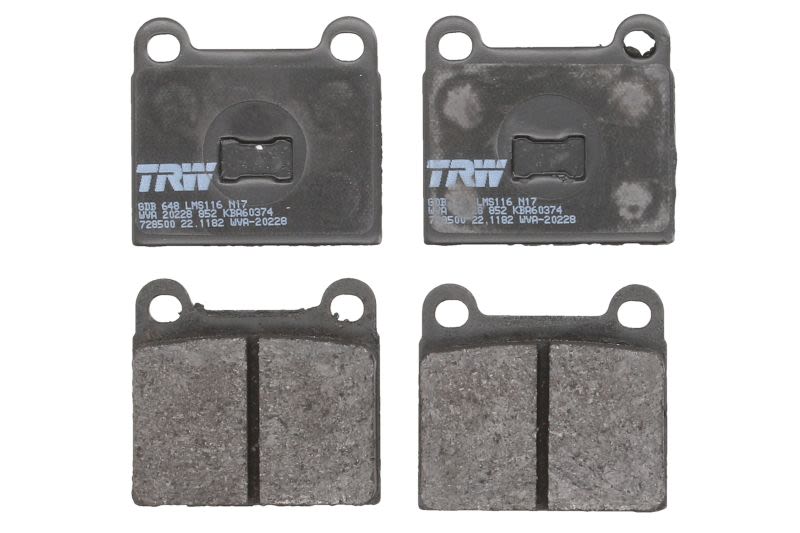 Pastillas de freno de disco TRW GDB648 para Volkswagen Golf I