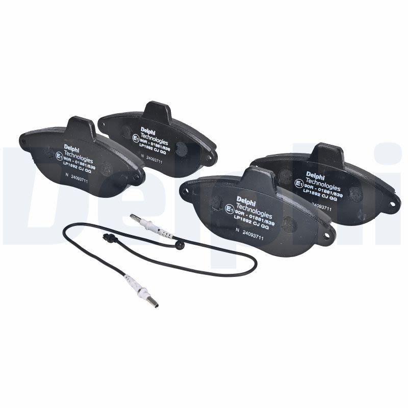 Pastillas de freno de disco DELPHI LP1592 para Peugeot 806