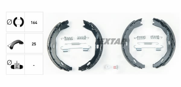 Balatas de freno de estacionamiento TEXTAR 91066900 para Mercedes-Benz Clase C (C204) 2011-